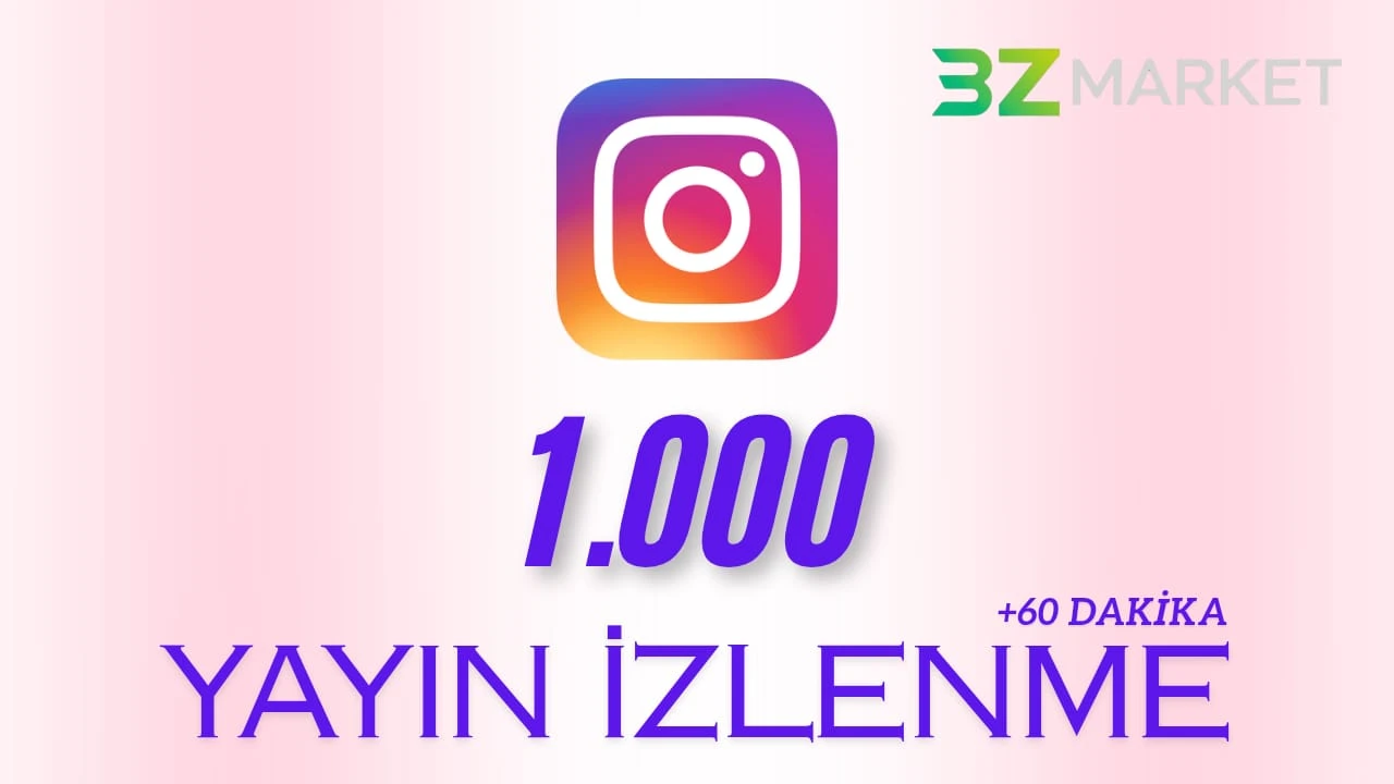 Instagram 1.000 Canlı Yayın İzlenme