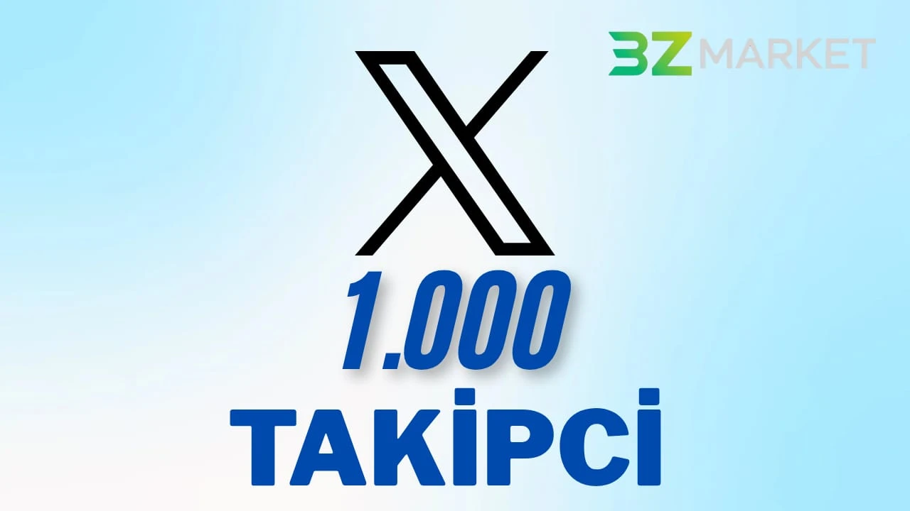 X (Twitter) 1.000 Takipçi