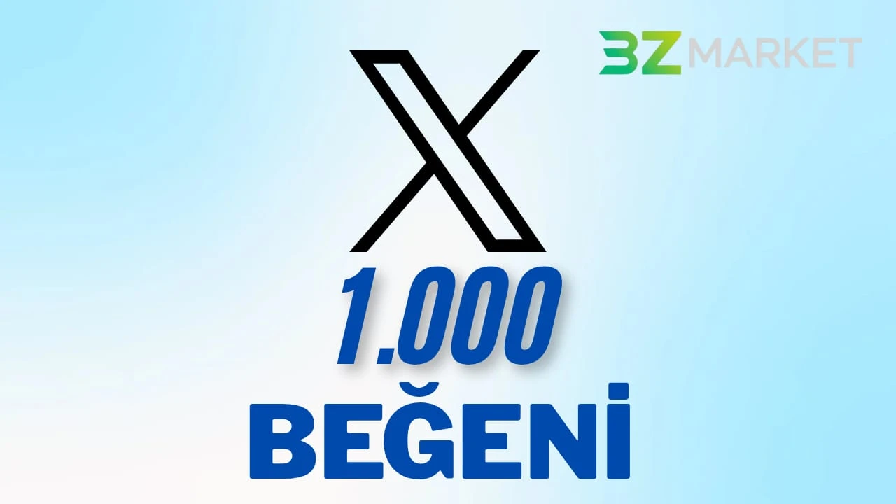 X (Twitter) 1.000 Beğeni
