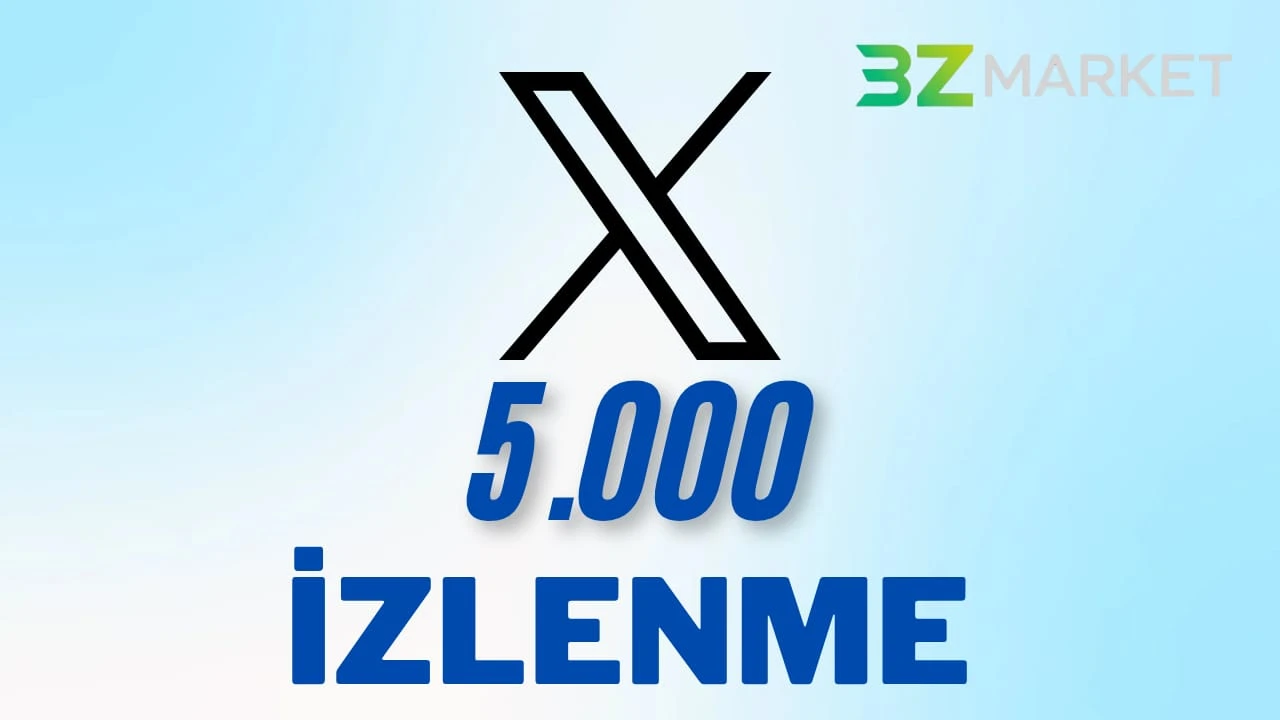 X (Twitter) 5.000 İzlenme