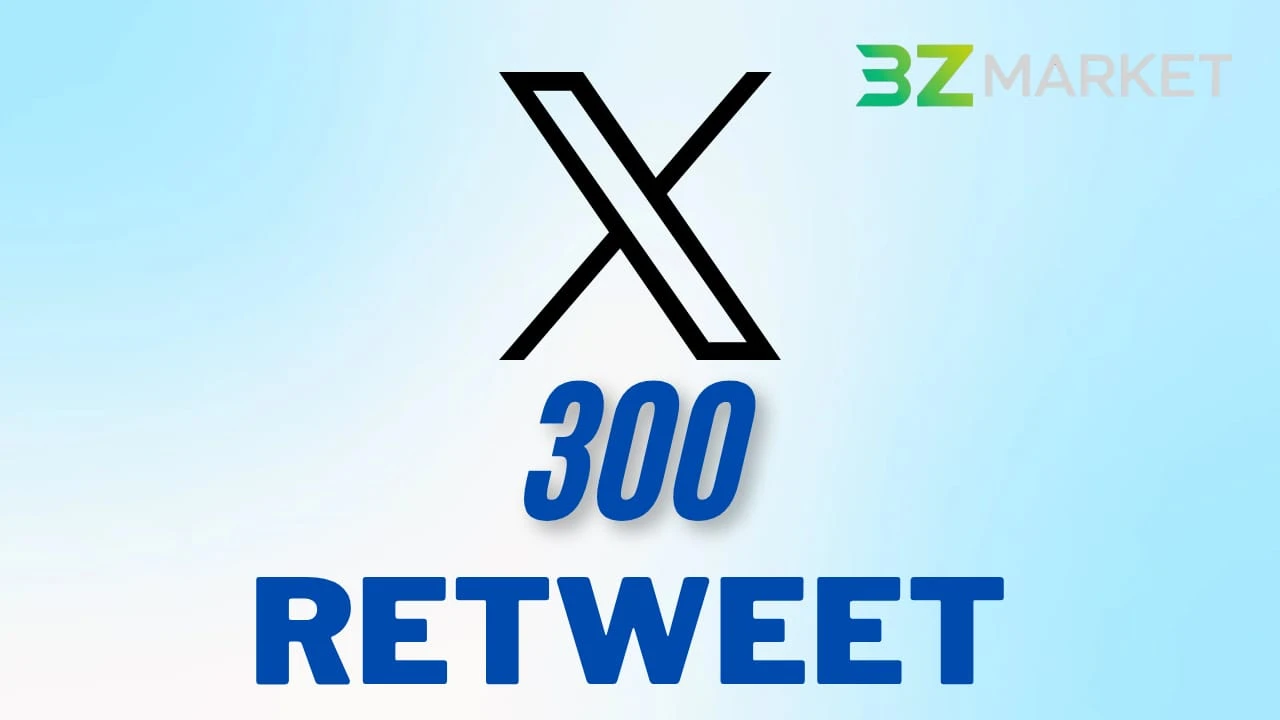 X (Twitter) 300 Retweet
